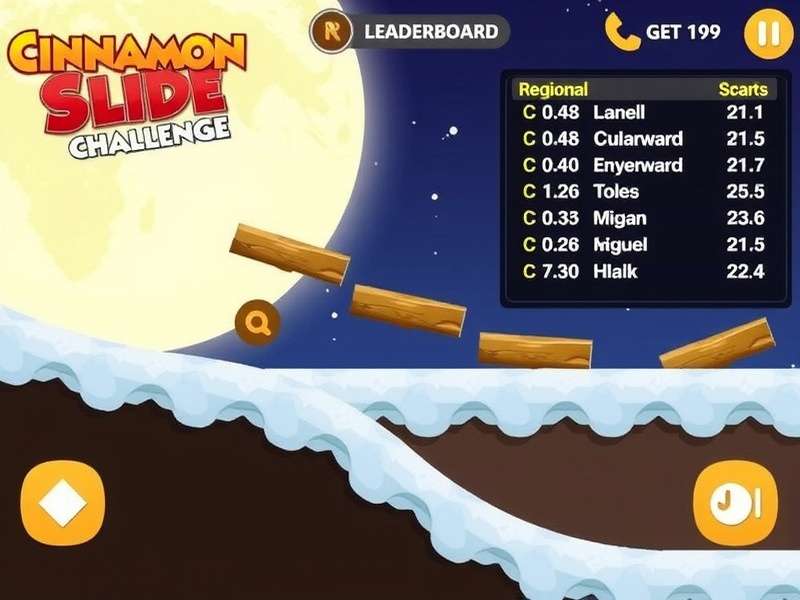 Cinnamon Slide Challenge Gameplay Screenshot